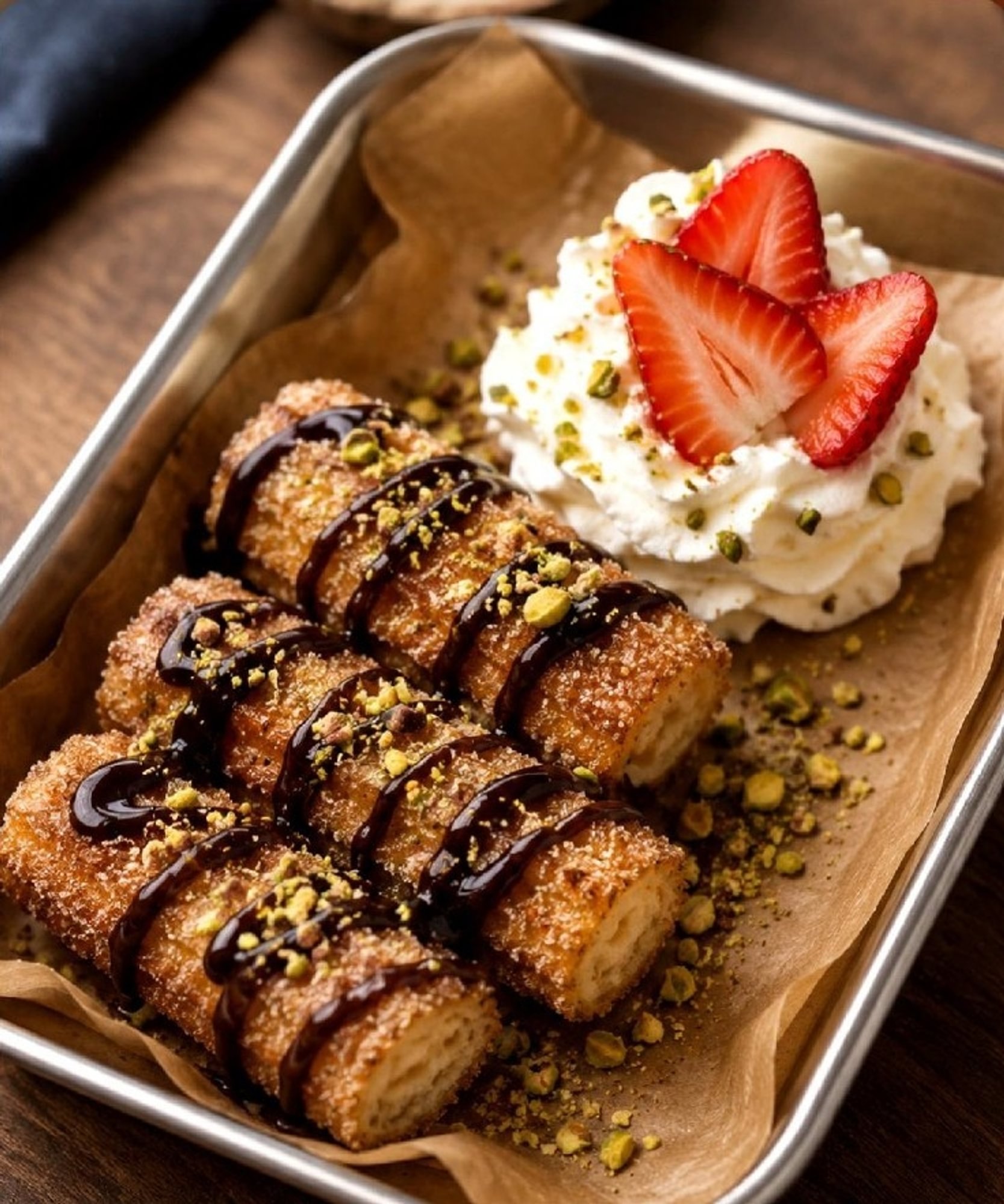 Caramel Chocolate Churros