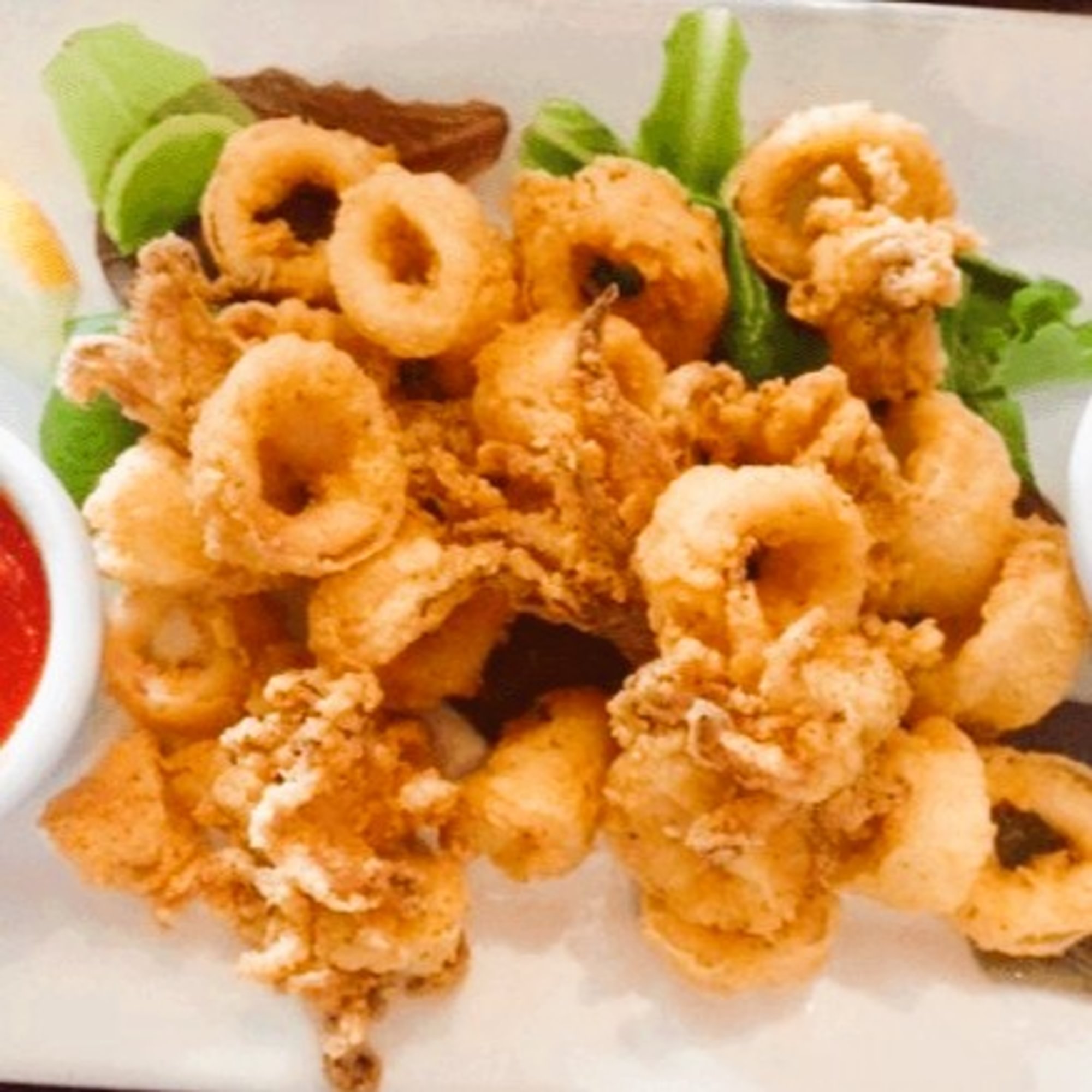 Calamari Caesar Salad