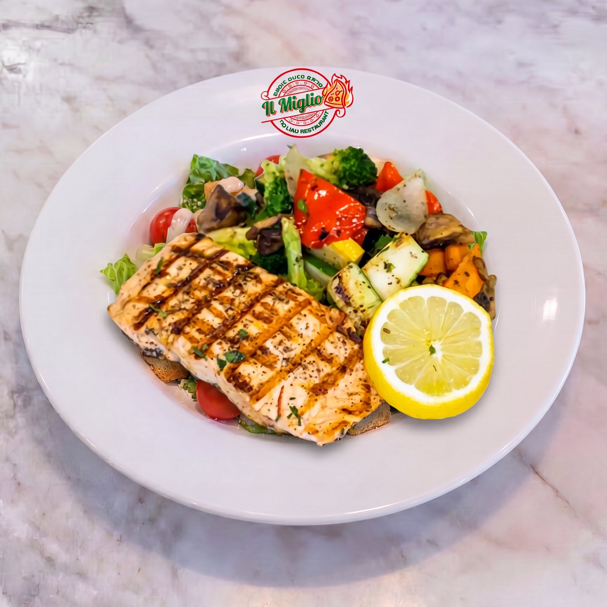 Broiled Salmon