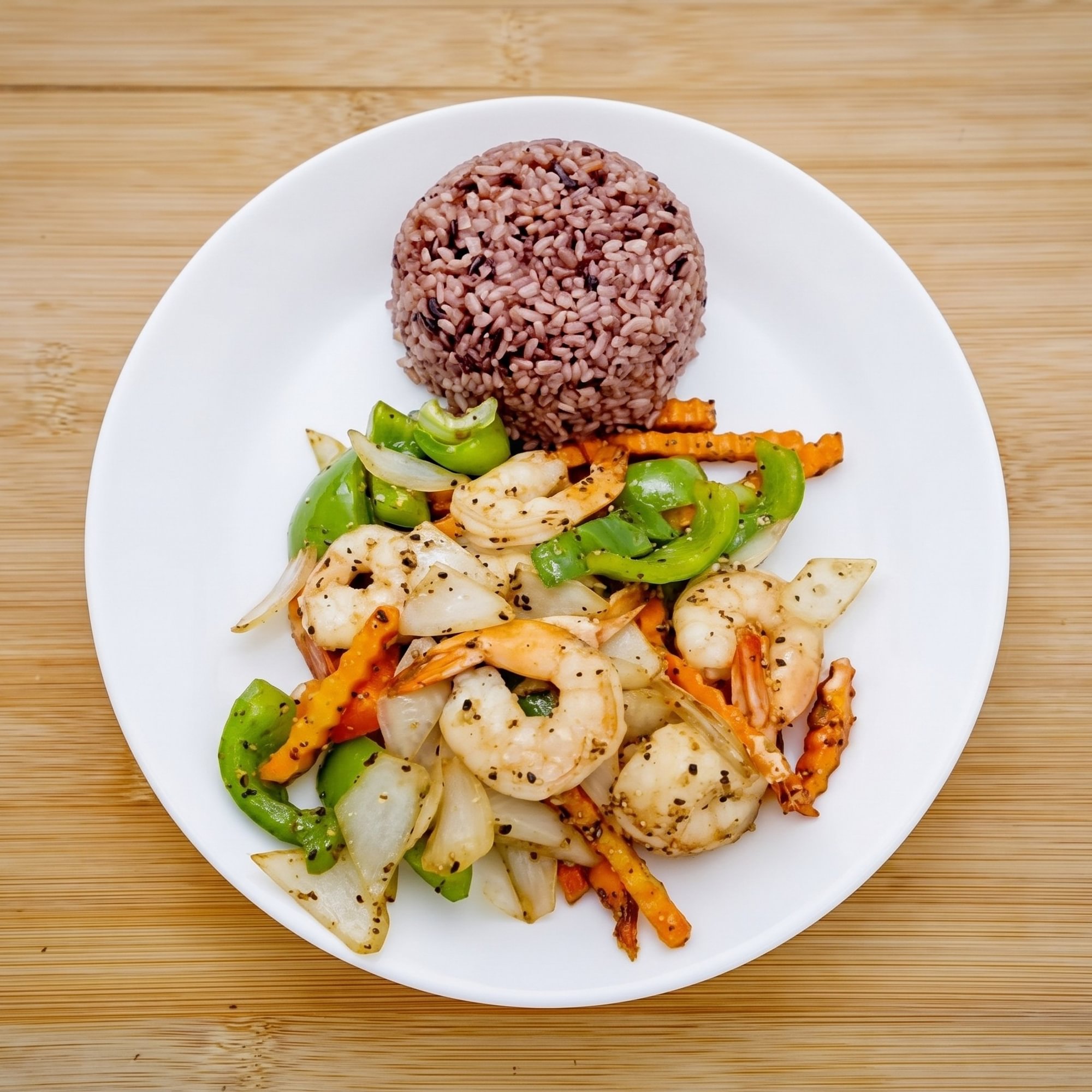 Shrimp with Black Pepper