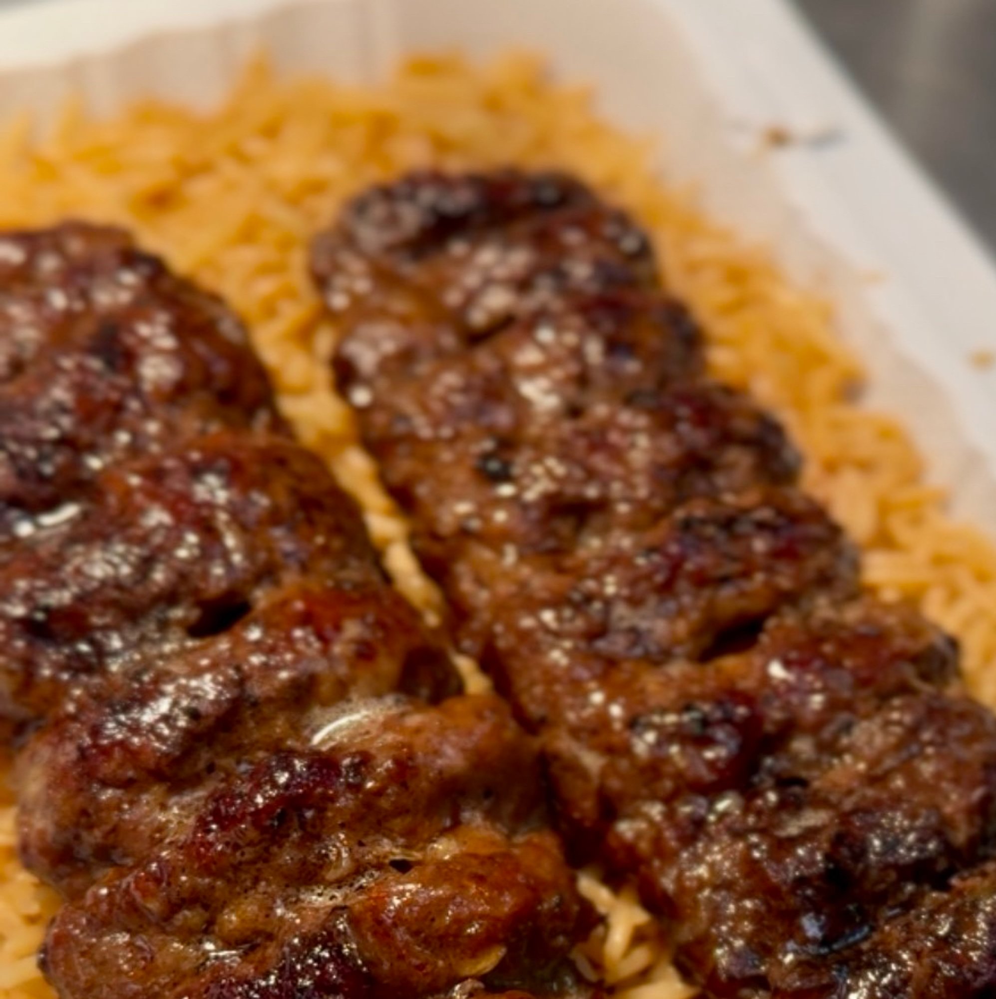 Ground Beef Kebab Rice Plate