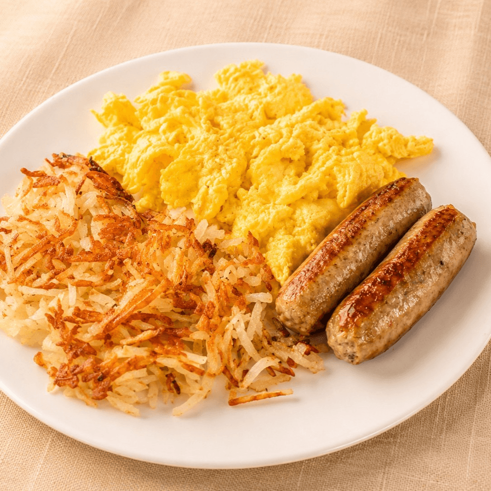 Pork Sausage and Eggs