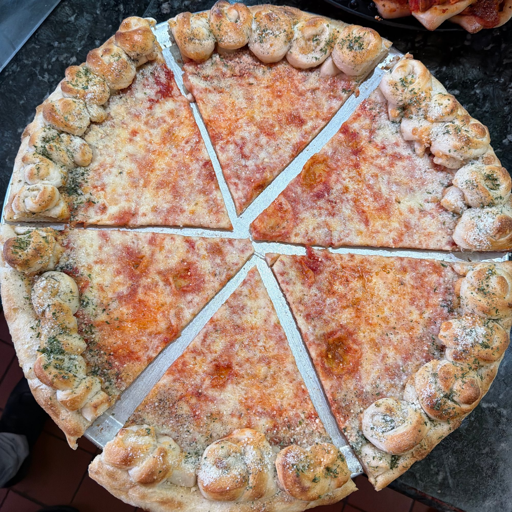 Garlic Knot Crust Pizza