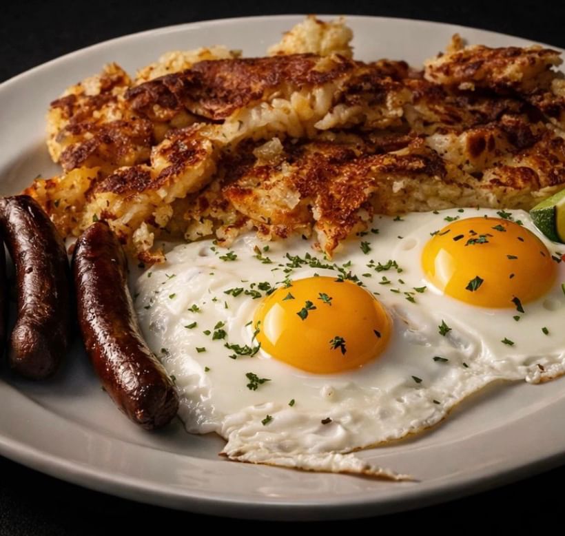 Two Eggs, Home Fries or Grits, One Meat and Toast