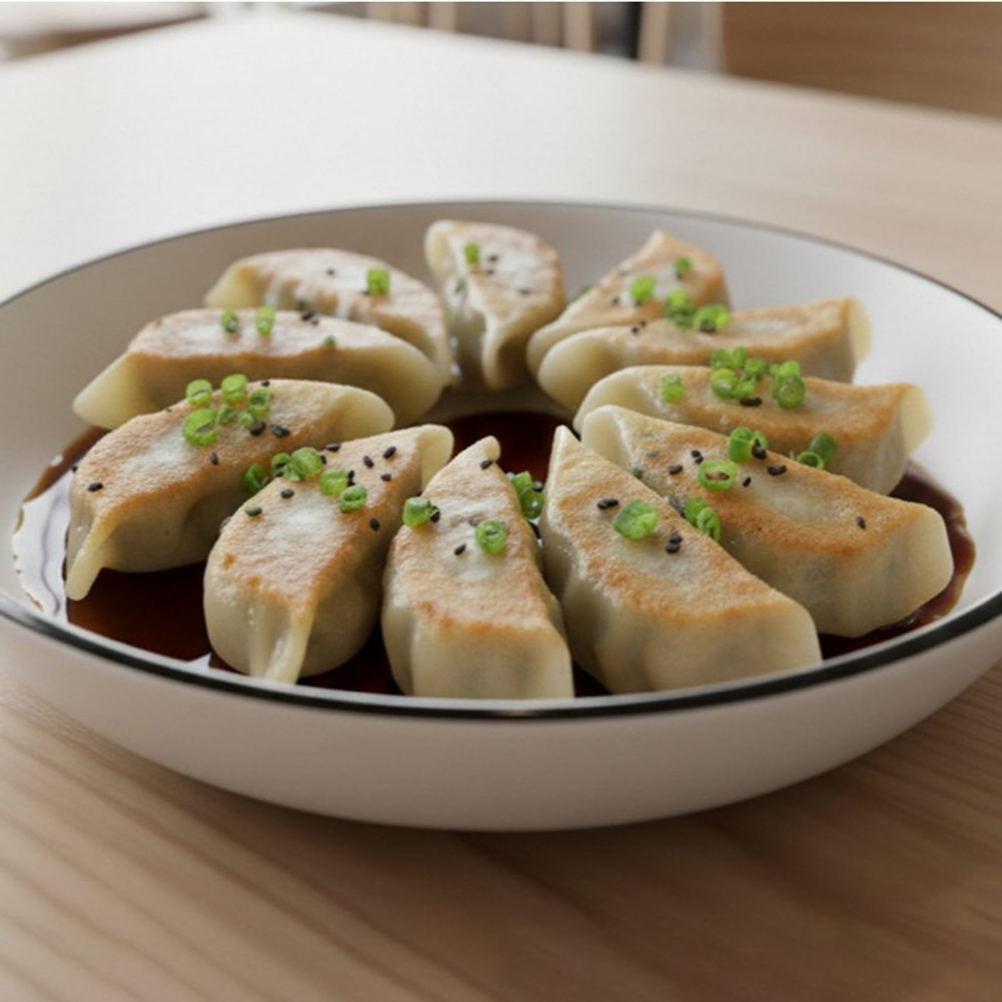 Pan Fried Chicken Dumplings (8)