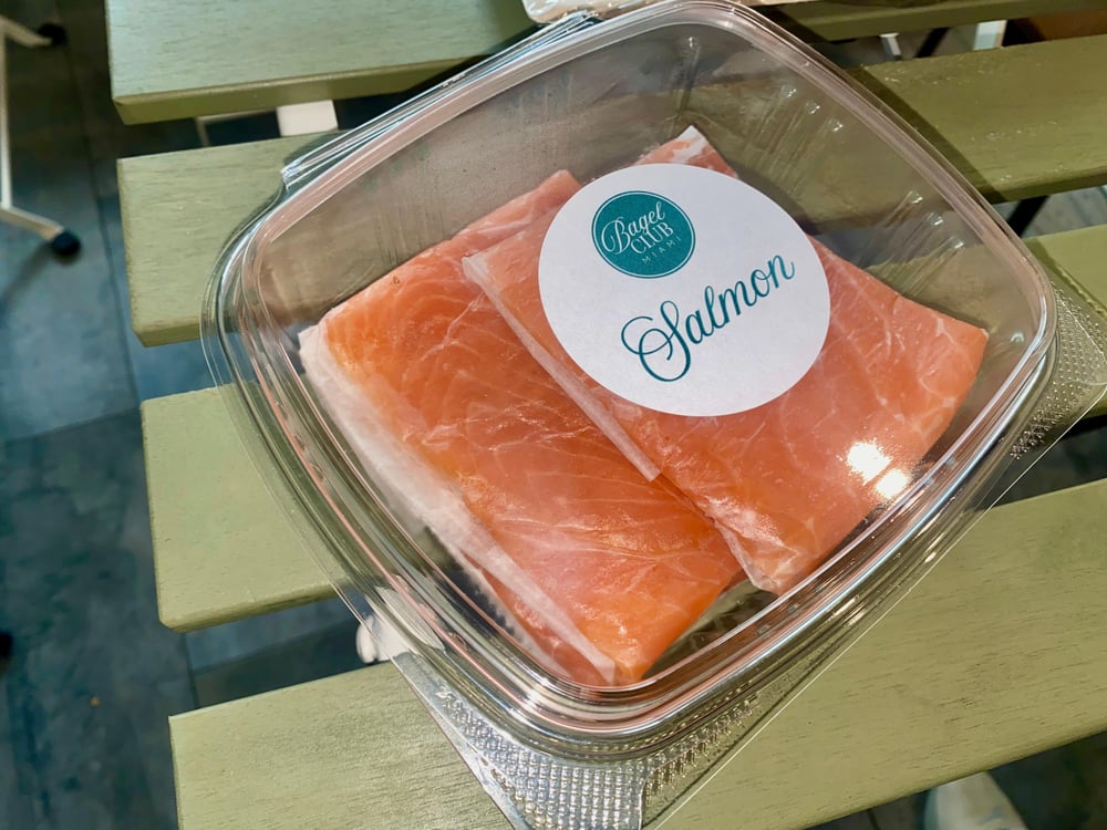 ½ POUND SMOKED SALMON (serves 4)