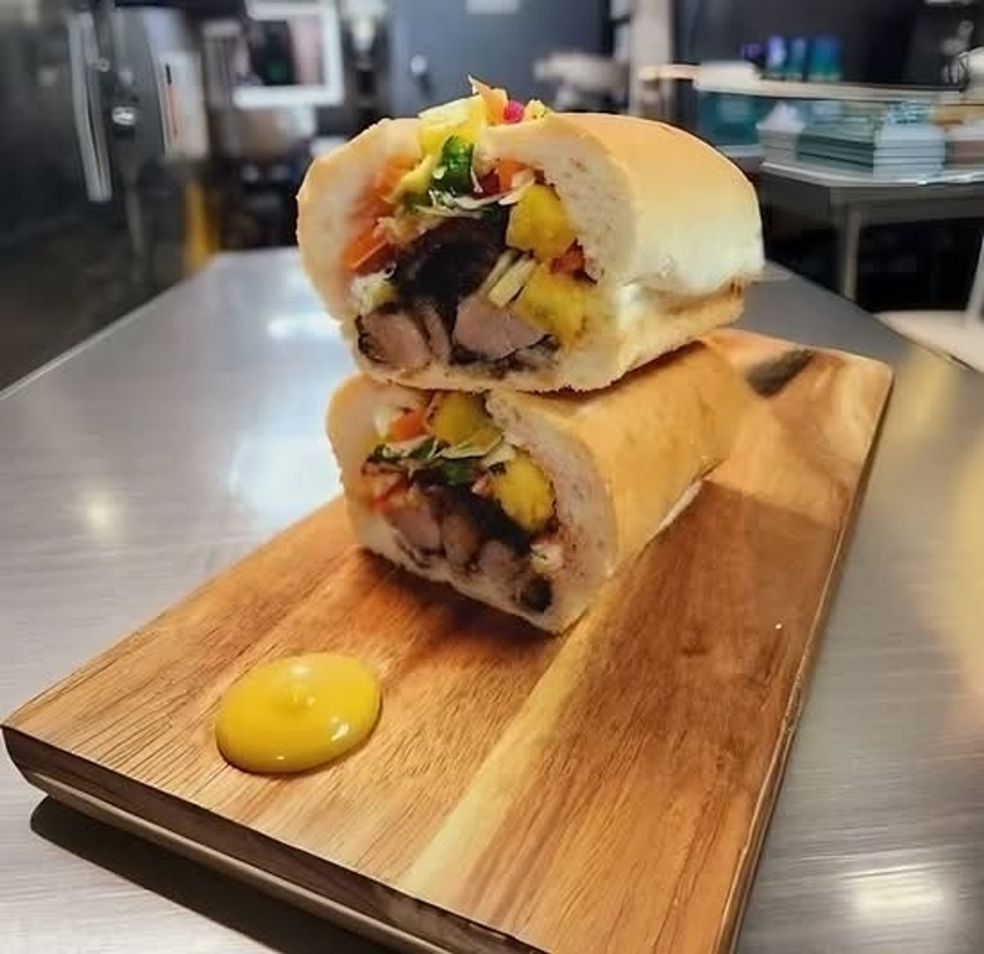 Jerk Pork Sandwich