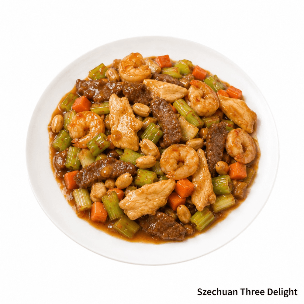 Szechuan Three Delight