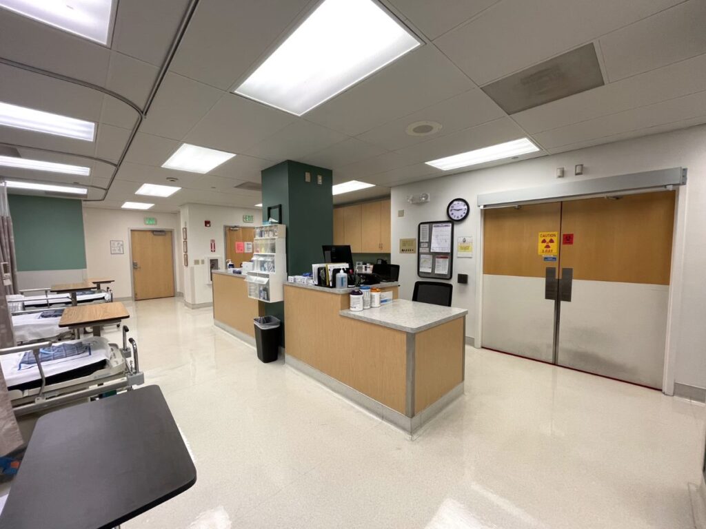 The treatment rooms at Dialysis Access Center in Oakland