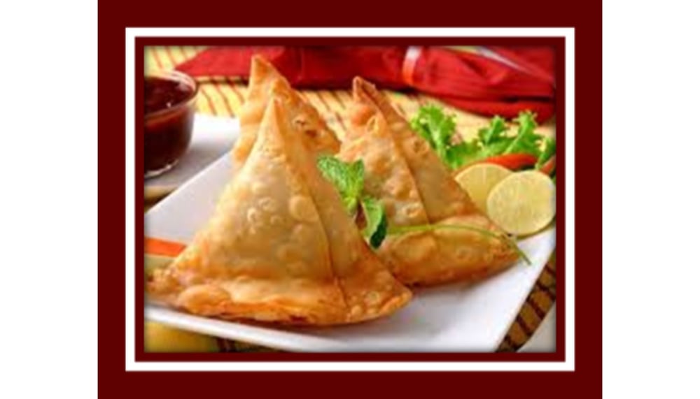 Potato-Pea Samosa (3) - Vegan