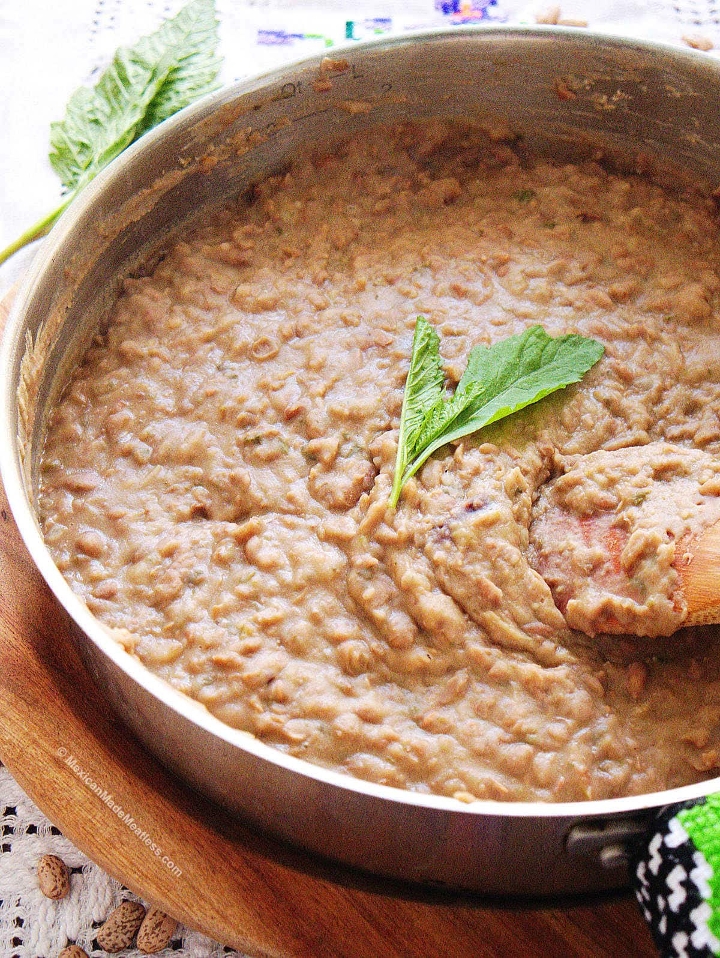 Tray of Refried Beans
