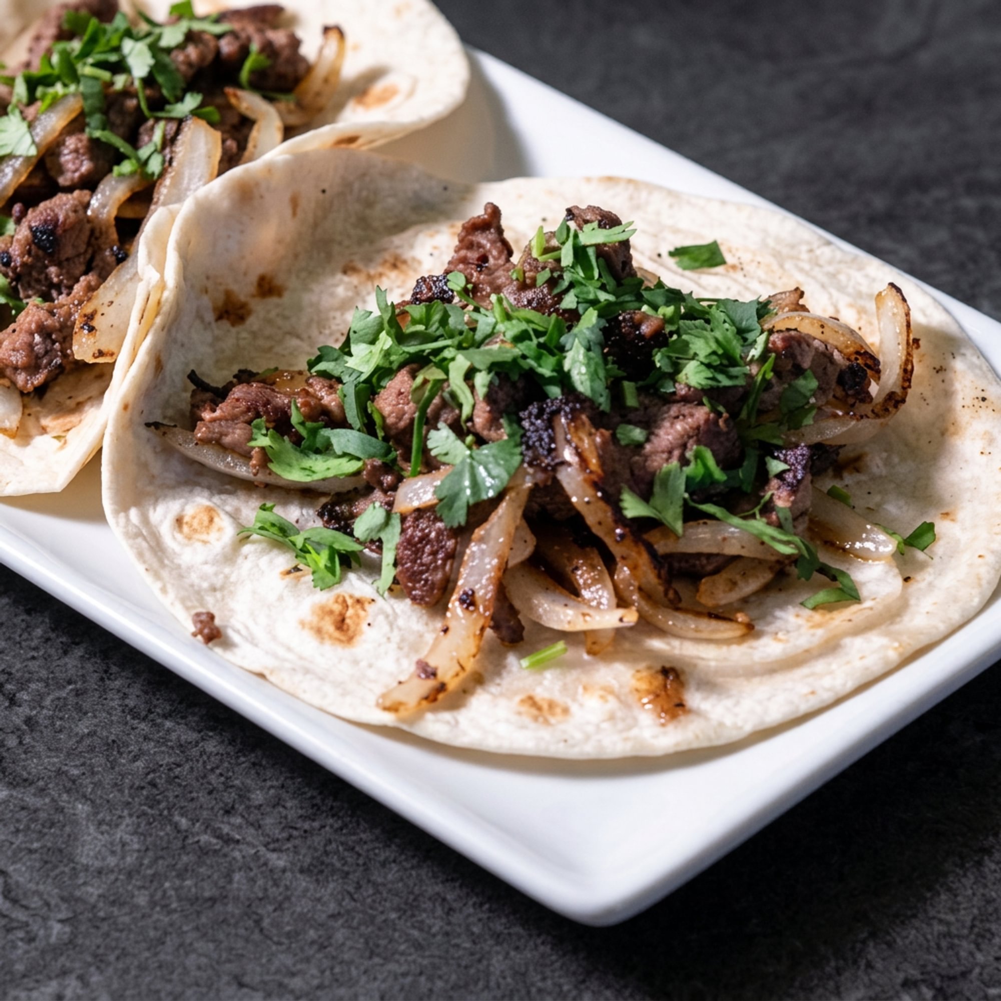 Tacos (Steak, Shrimp or Birria)
