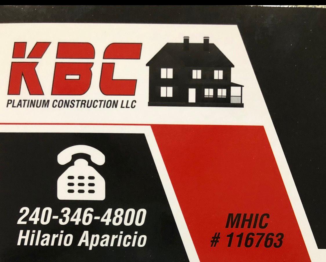 KBC Platinum Construction, LLC Logo
