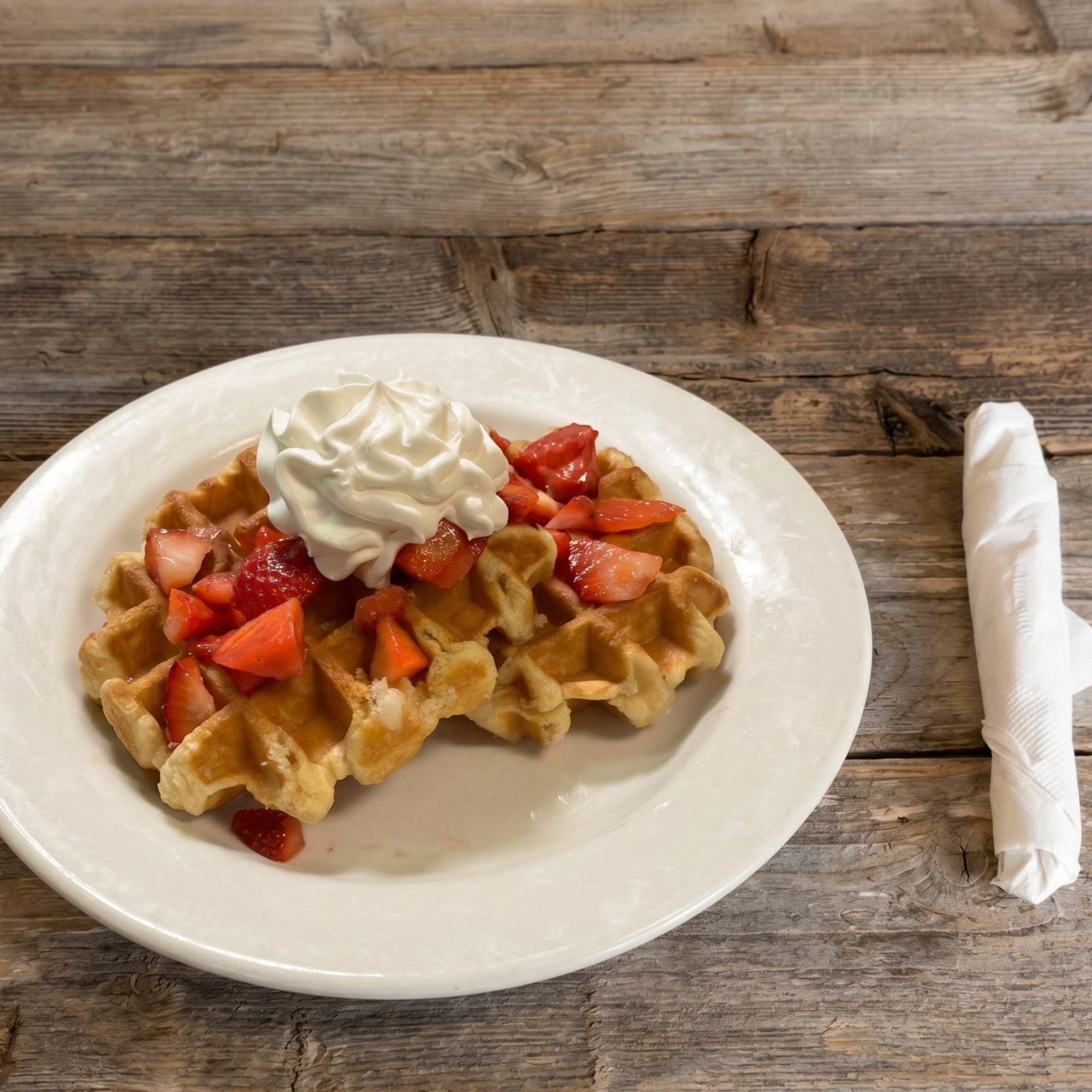 Waffles & Strawberries