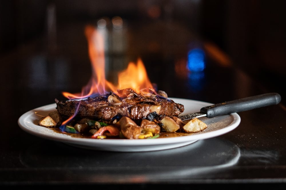 Flaming Ribeye