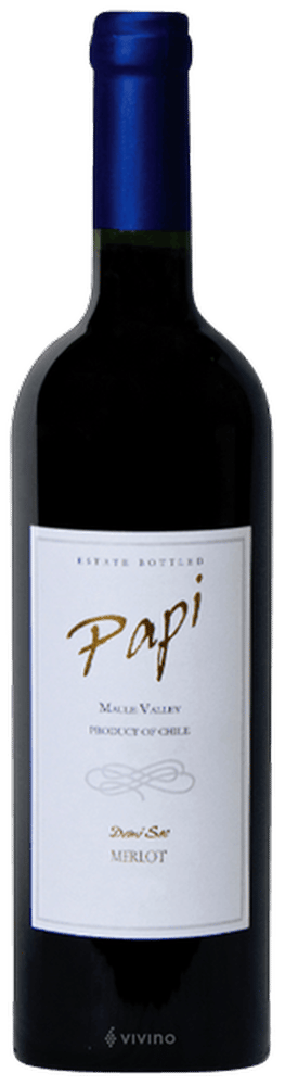 Papi Merlot Demi-Sec - Red Wine from Chile - 750ml Bottle