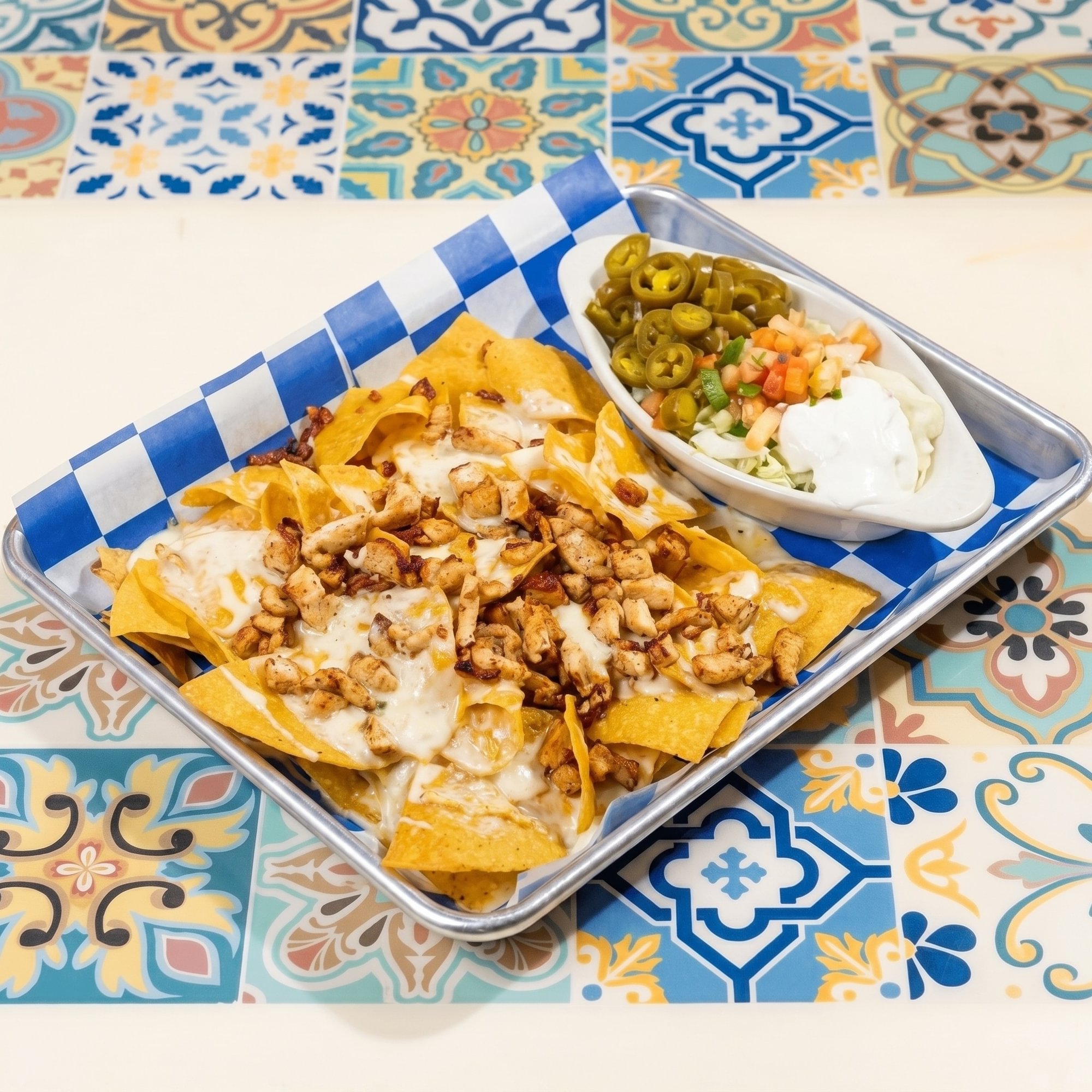 Shredded Chicken Nachos