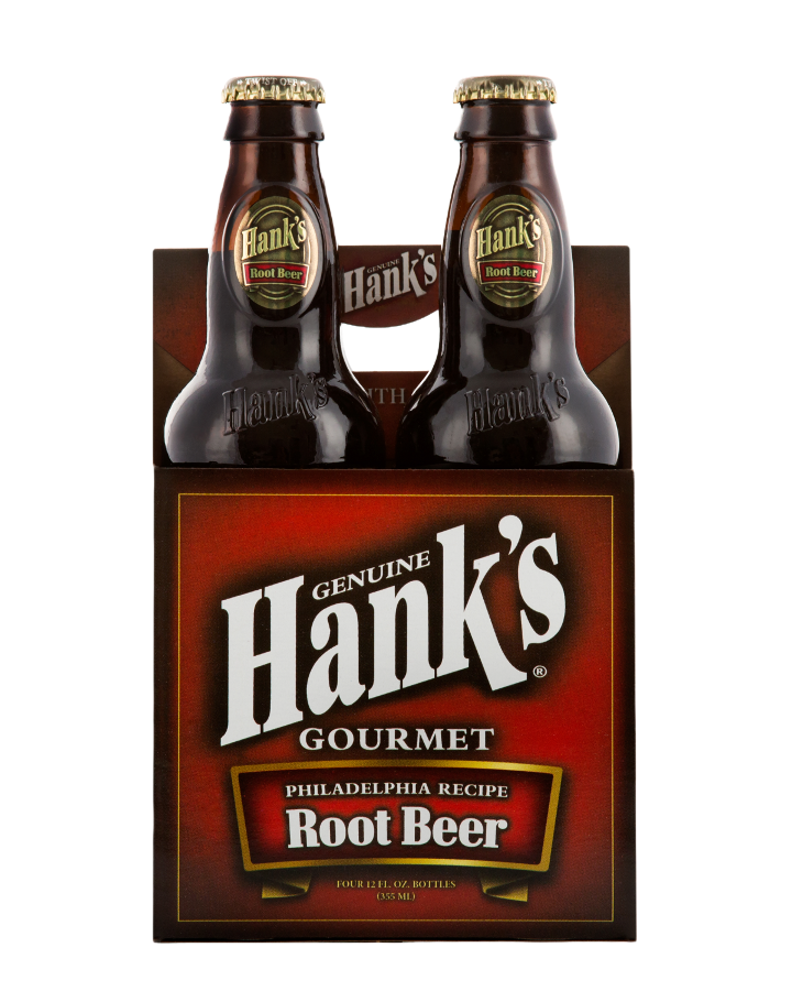 4-Pack Bottles Hanks Root Beer