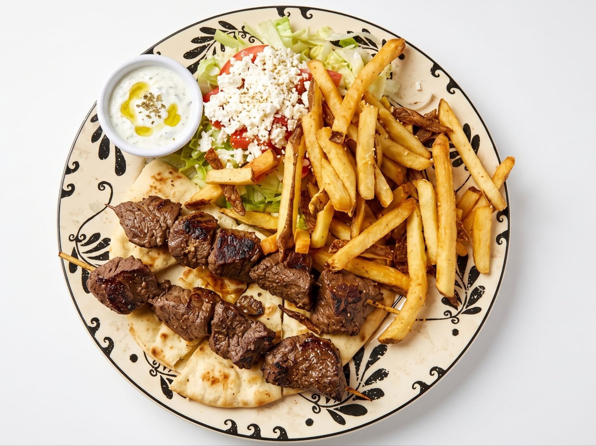 Beef Kabob W/Fries