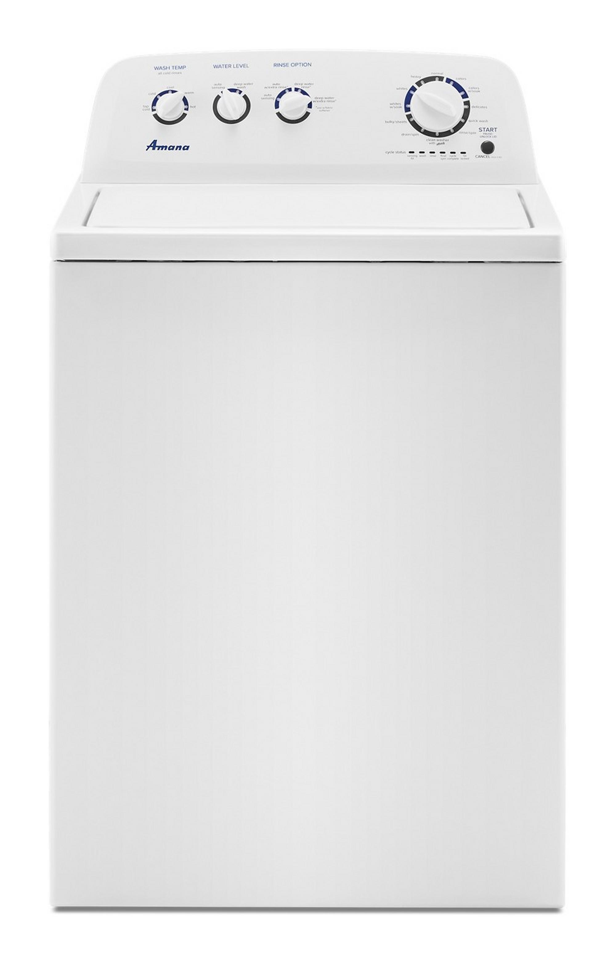 Amana 3.8 cu ft TL Washer-Wht