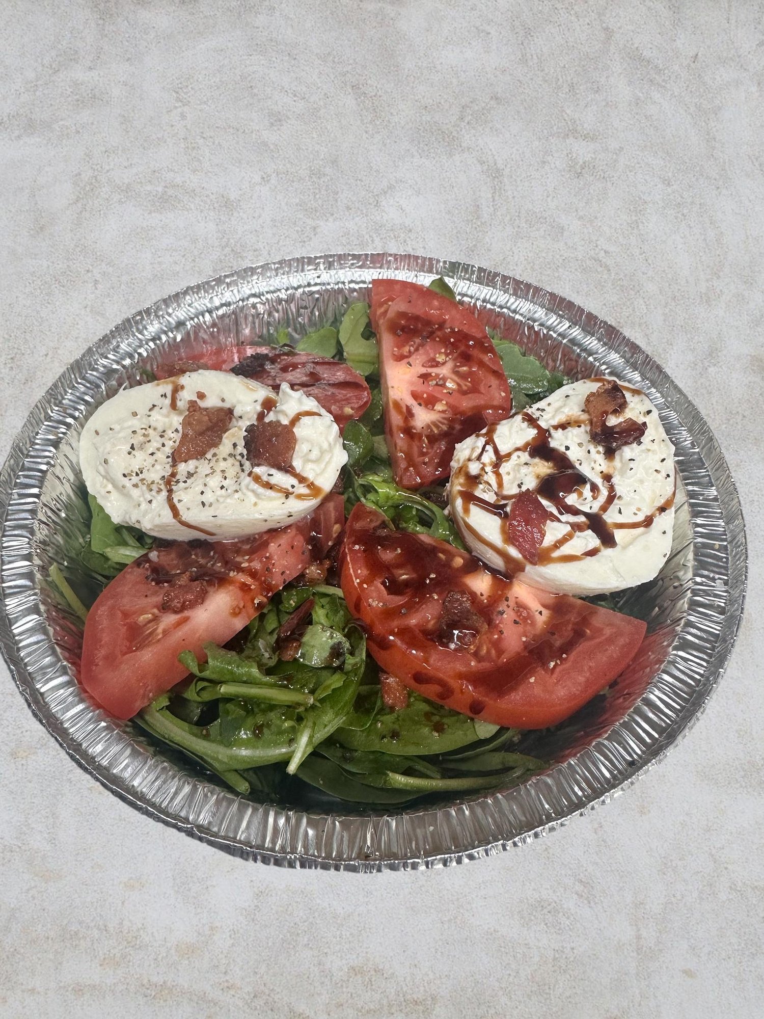 Tuscan Sunrise Salad (Tomatoes & Buratta)