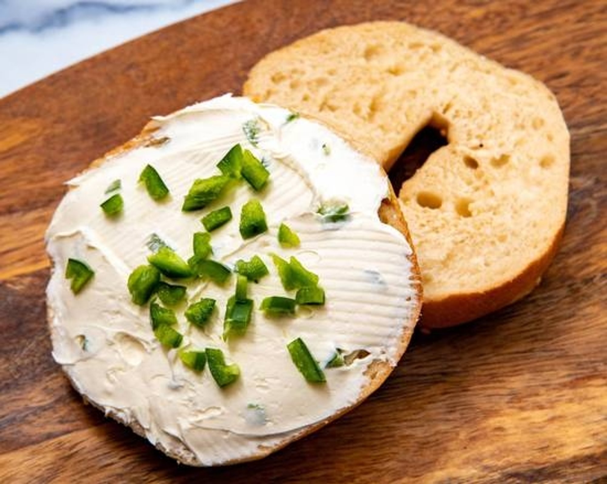 Jalapeño Cc on a Bagel