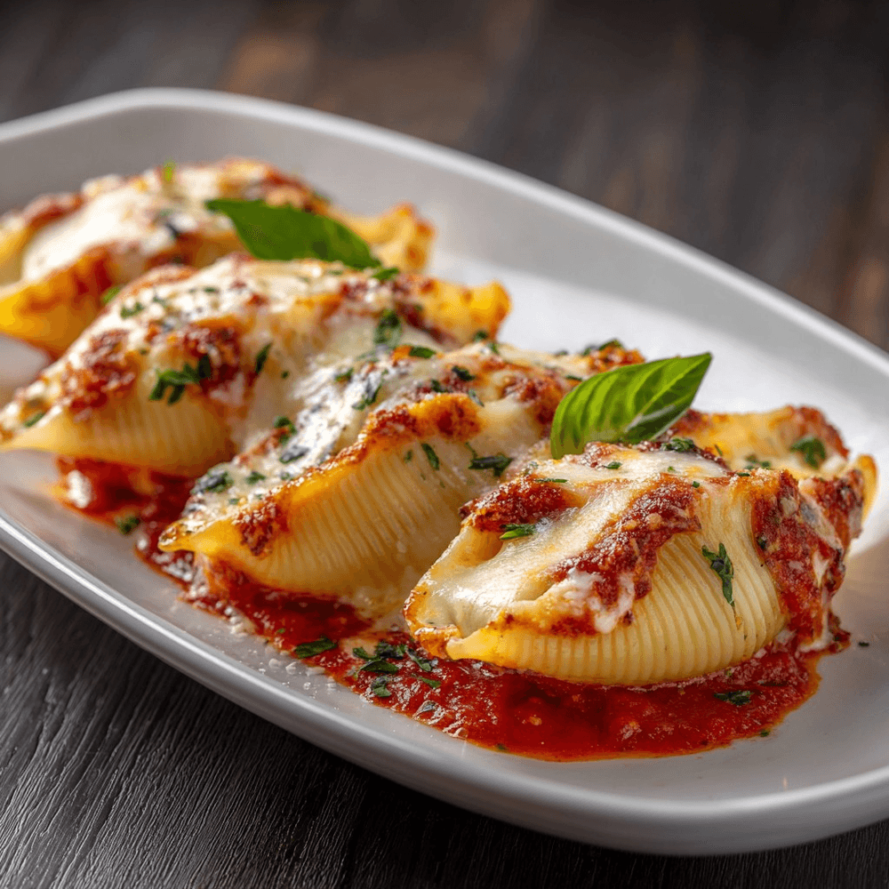 Cheese Stuffed Shells Parmigiana