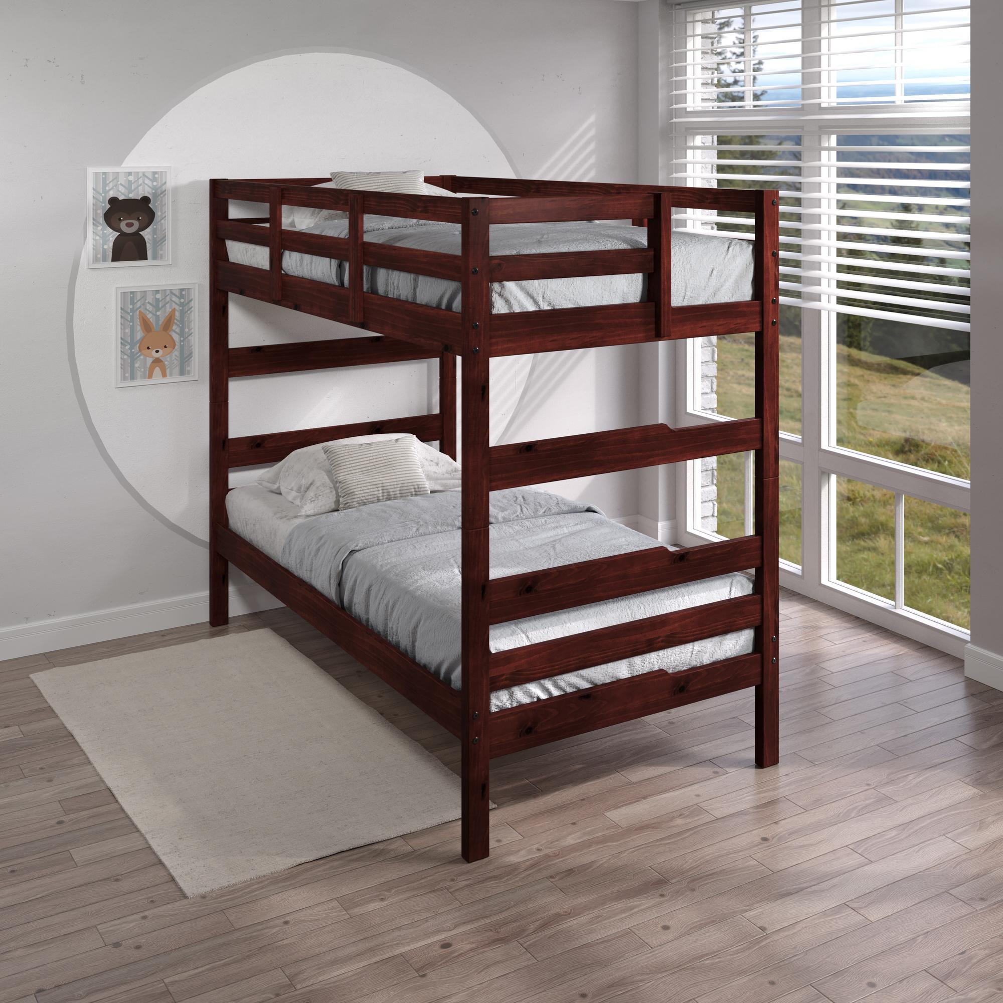 Twin over Twin Cappuccino Bunk Bed
