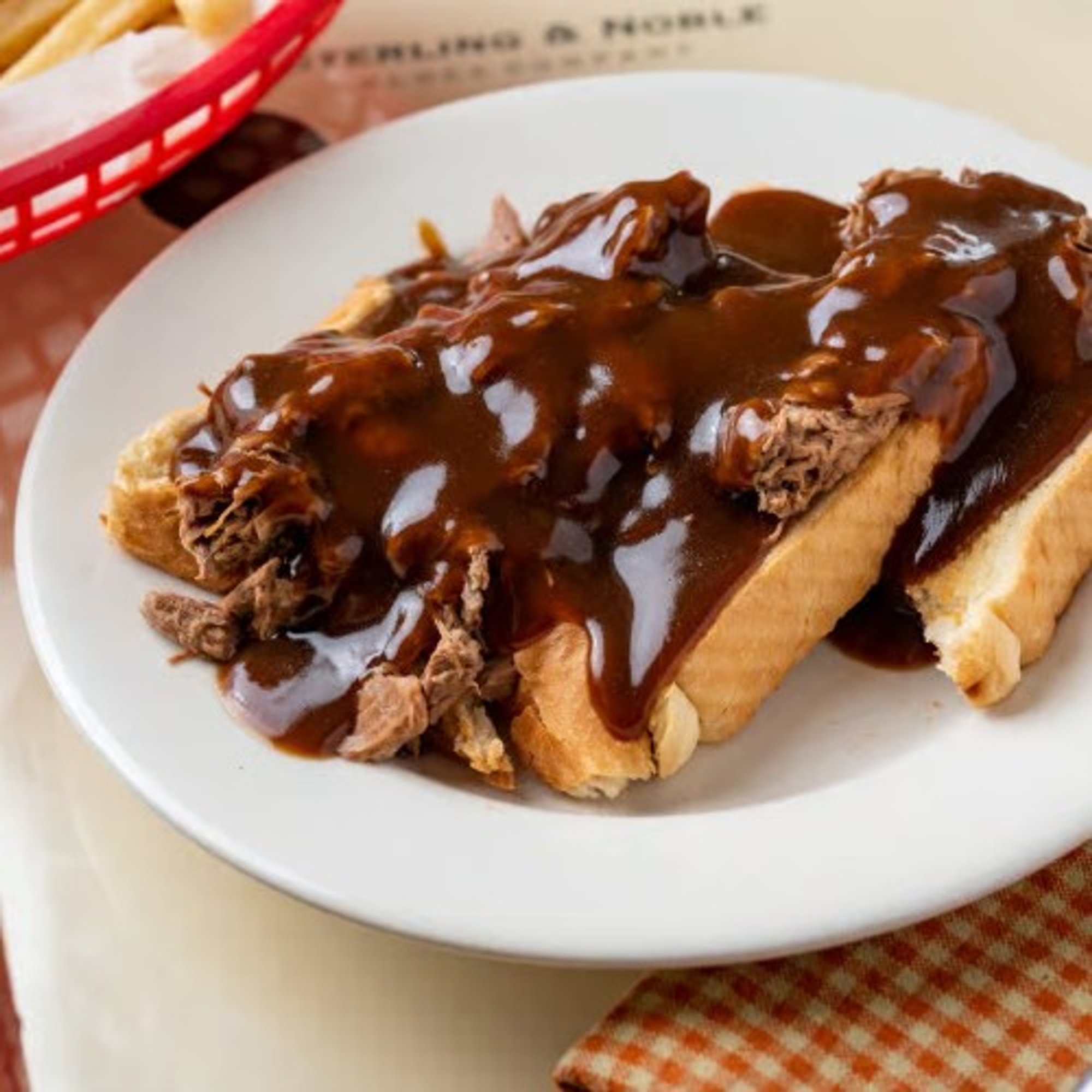 Open Faced Roast Beef Sandwich