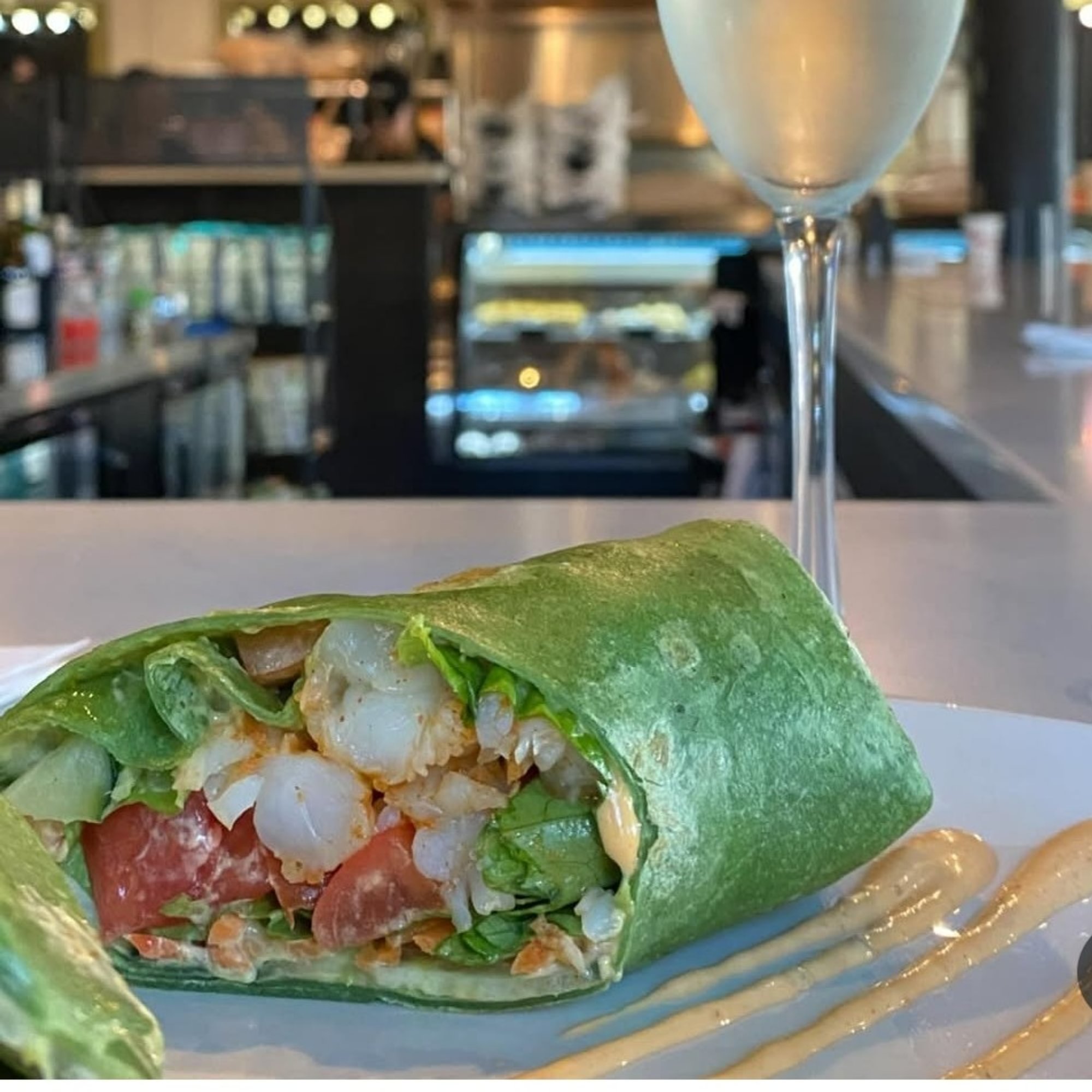 SPICY SHRIMP SPINACH WRAP