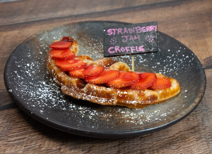 Strawberry & Jam Croffle