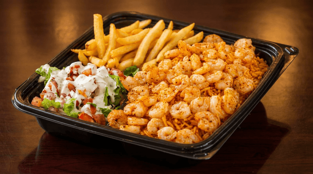 Grilled Shrimp Over Rice