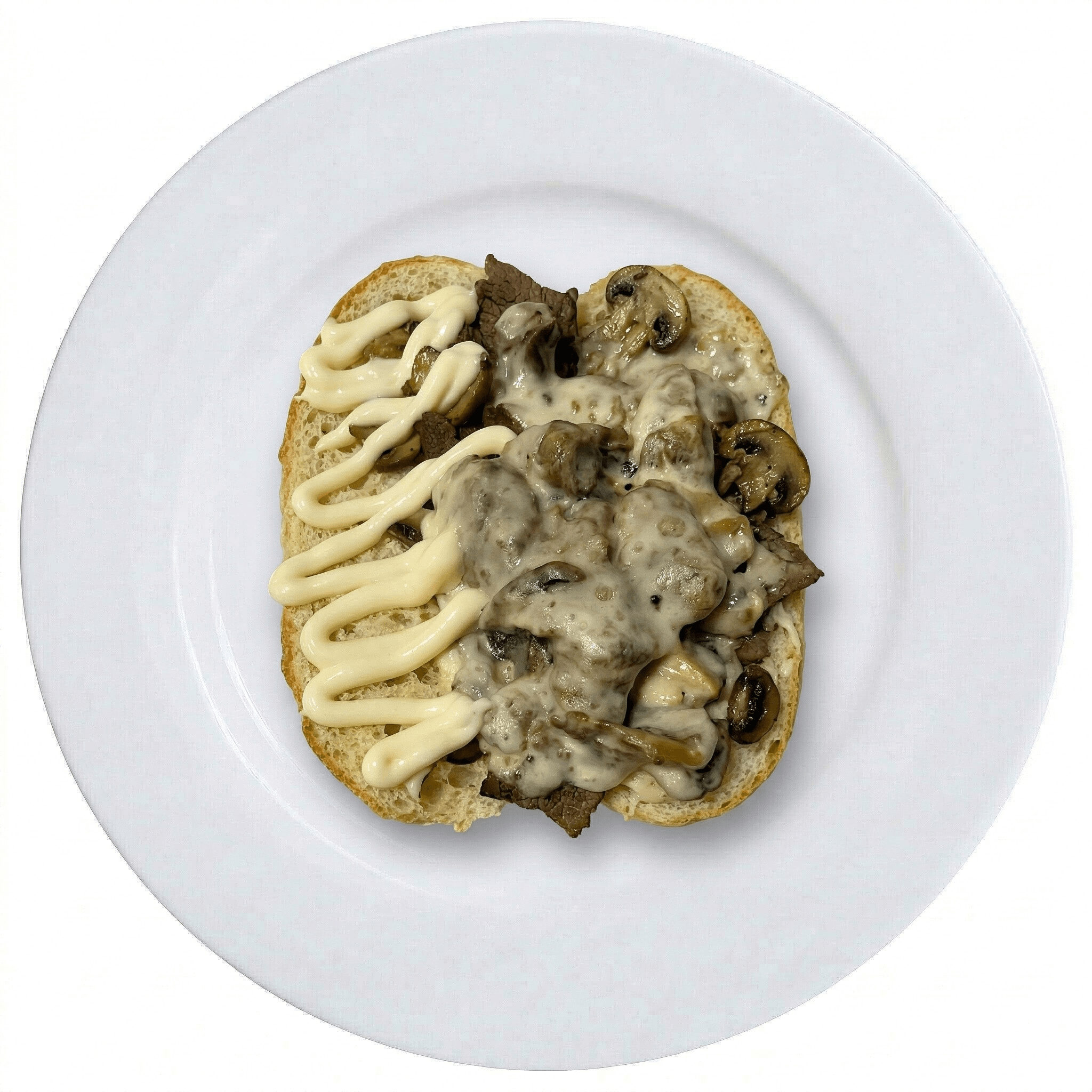 Mushroom Cheesesteak Hoagie