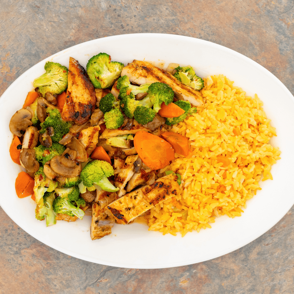 Grilled Garden Vegetables with Chicken