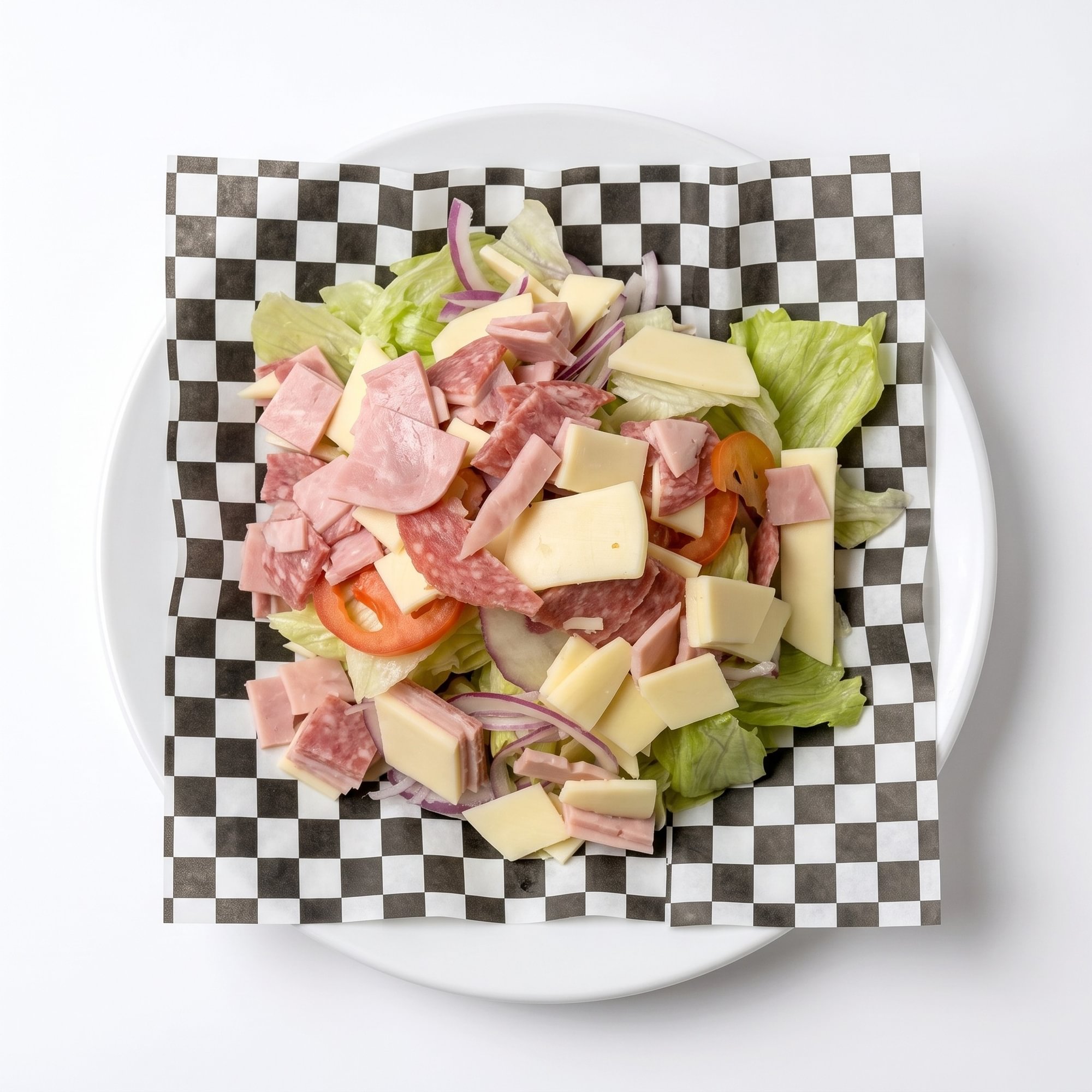 Tossed Salad with Meat & Cheese