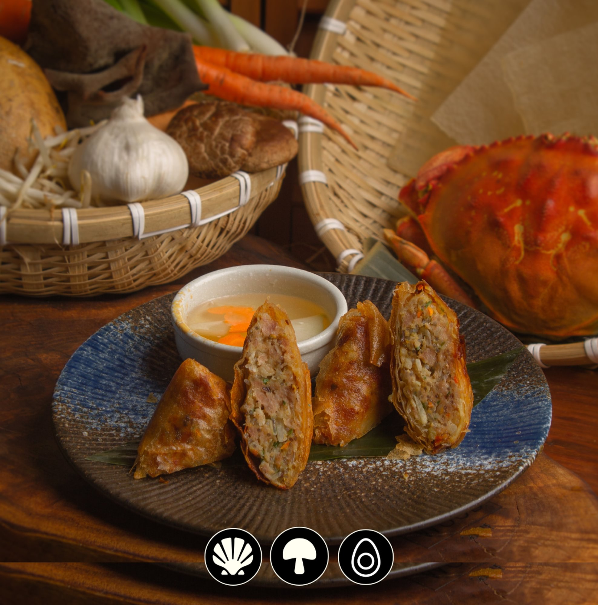 Northern Crab & Pork Rolls / Nem Cua Bể