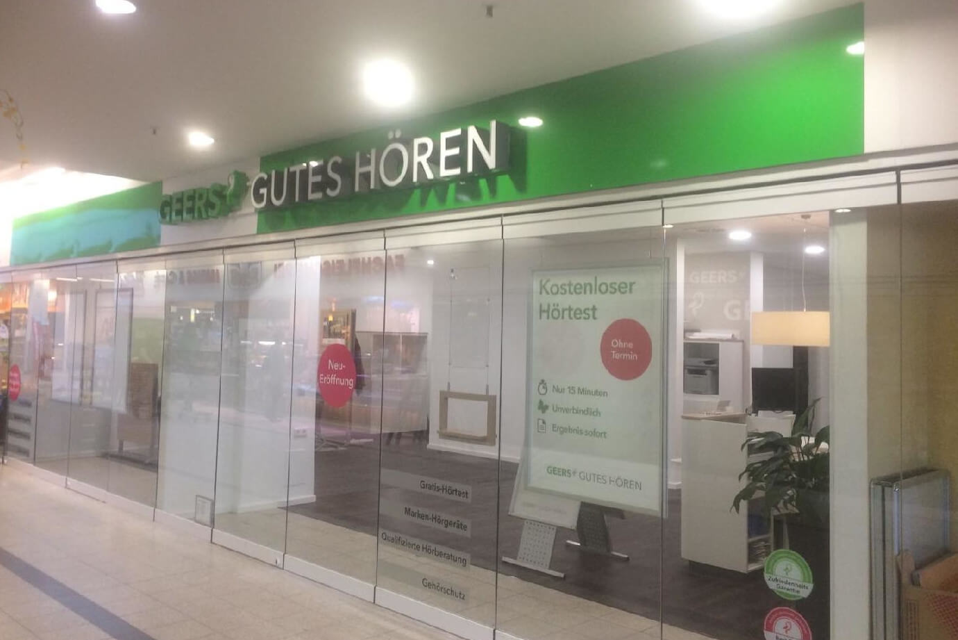 Außenaufnahme vom GEERS Fachgeschäft