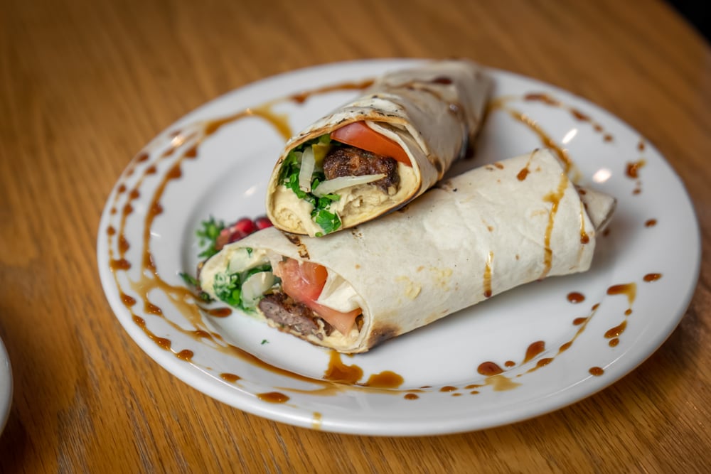 Lamb Shish Kebab Wrap