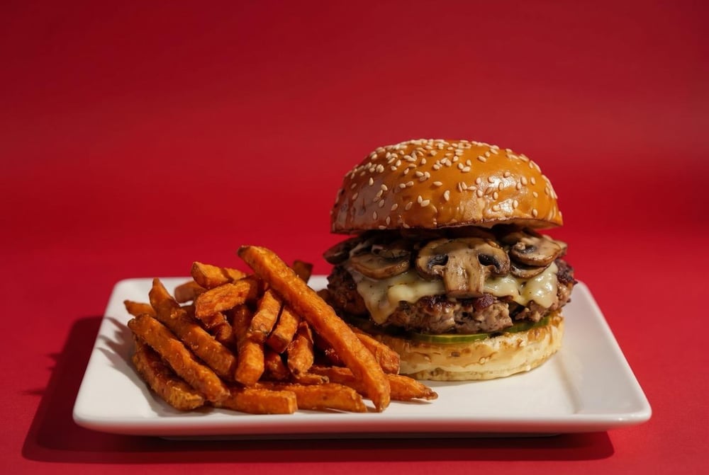 Mushroom Swiss Burger