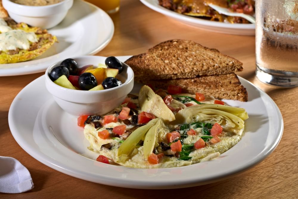 Spinach, Mushrooms, Artichokes Frittata
