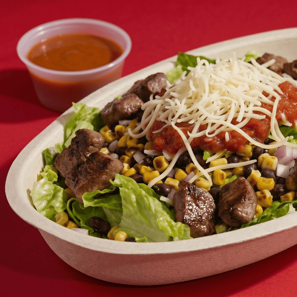 Beef Tongue Burrito Bowl