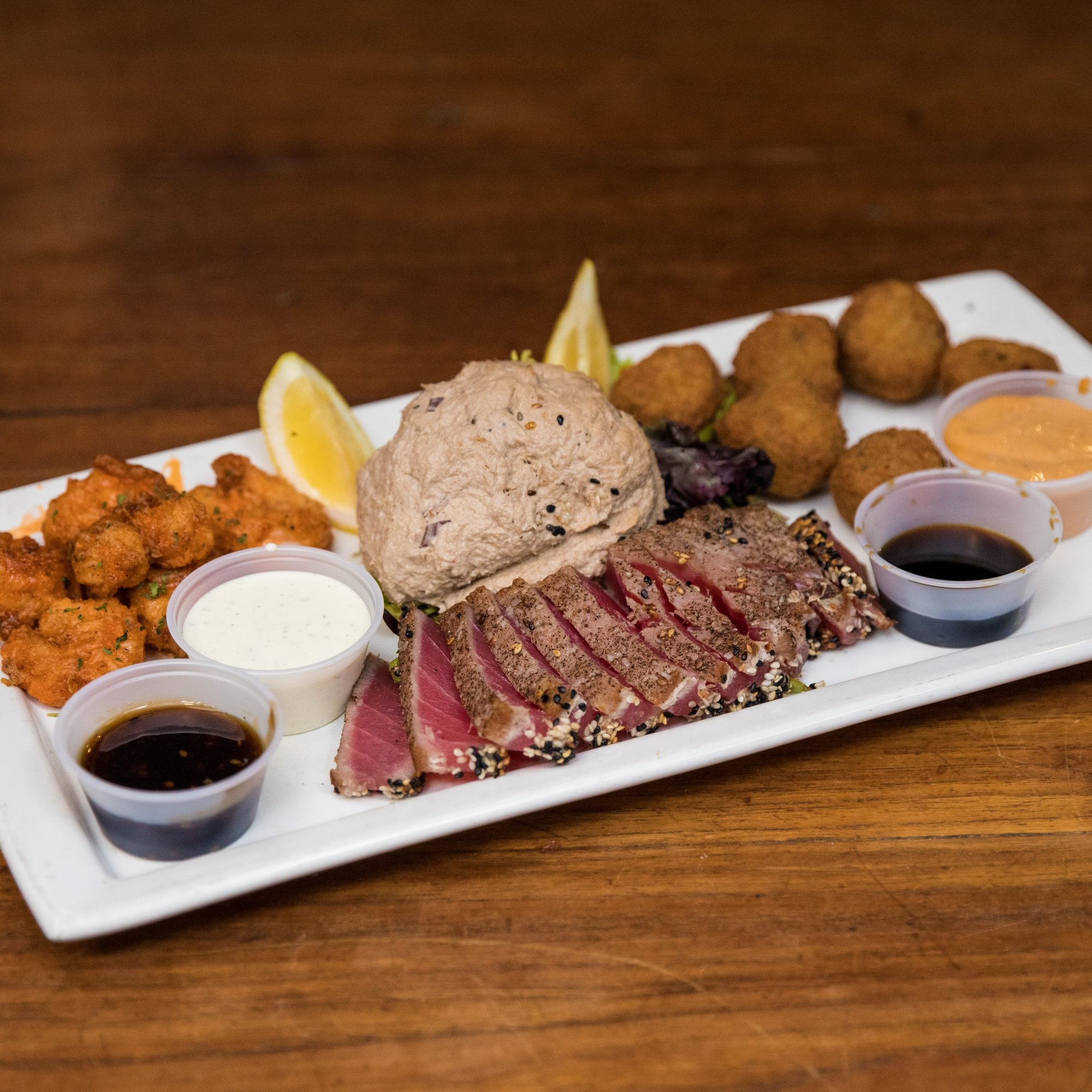 O'Quigley's Seafood Sampler