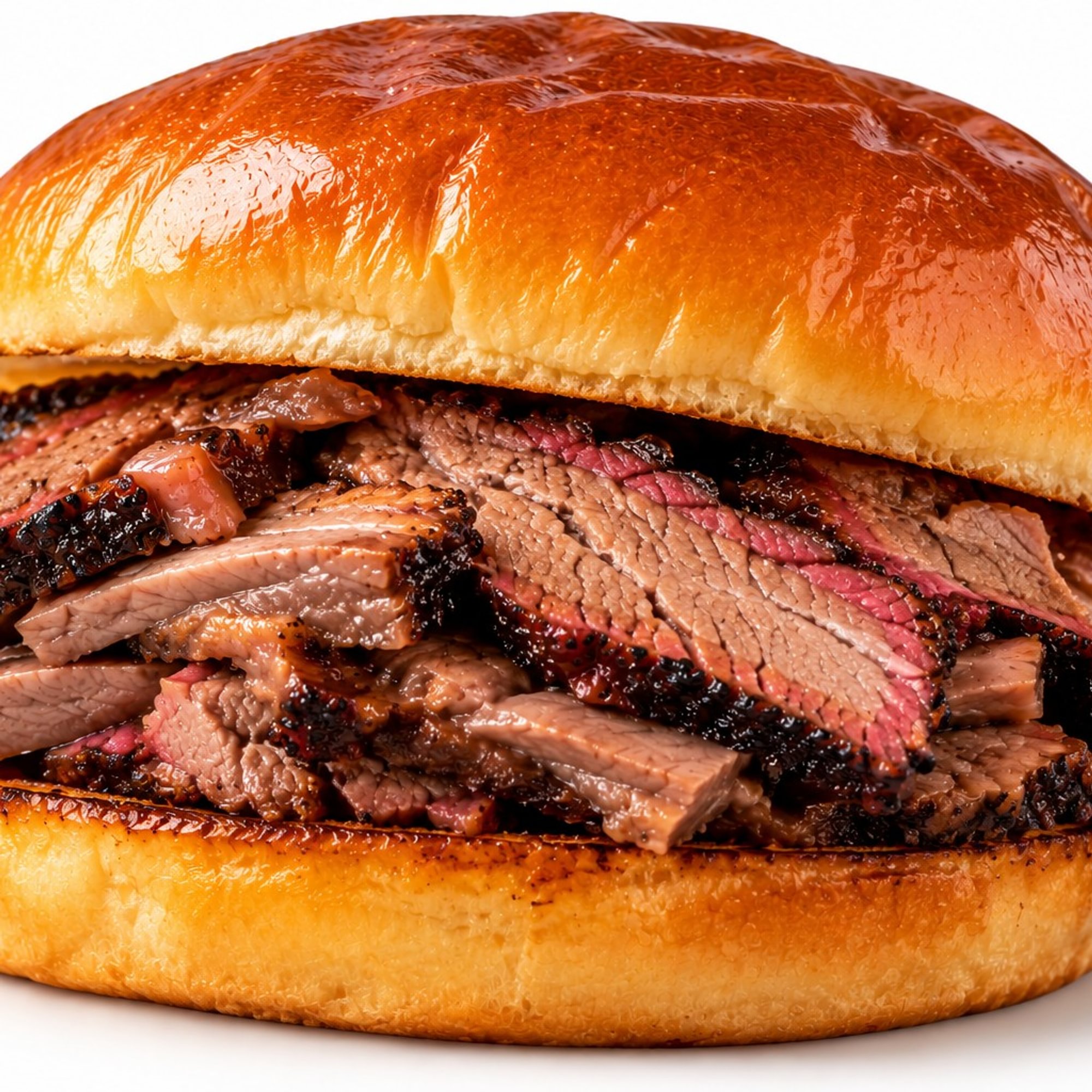 Sliced Brisket Sandwich