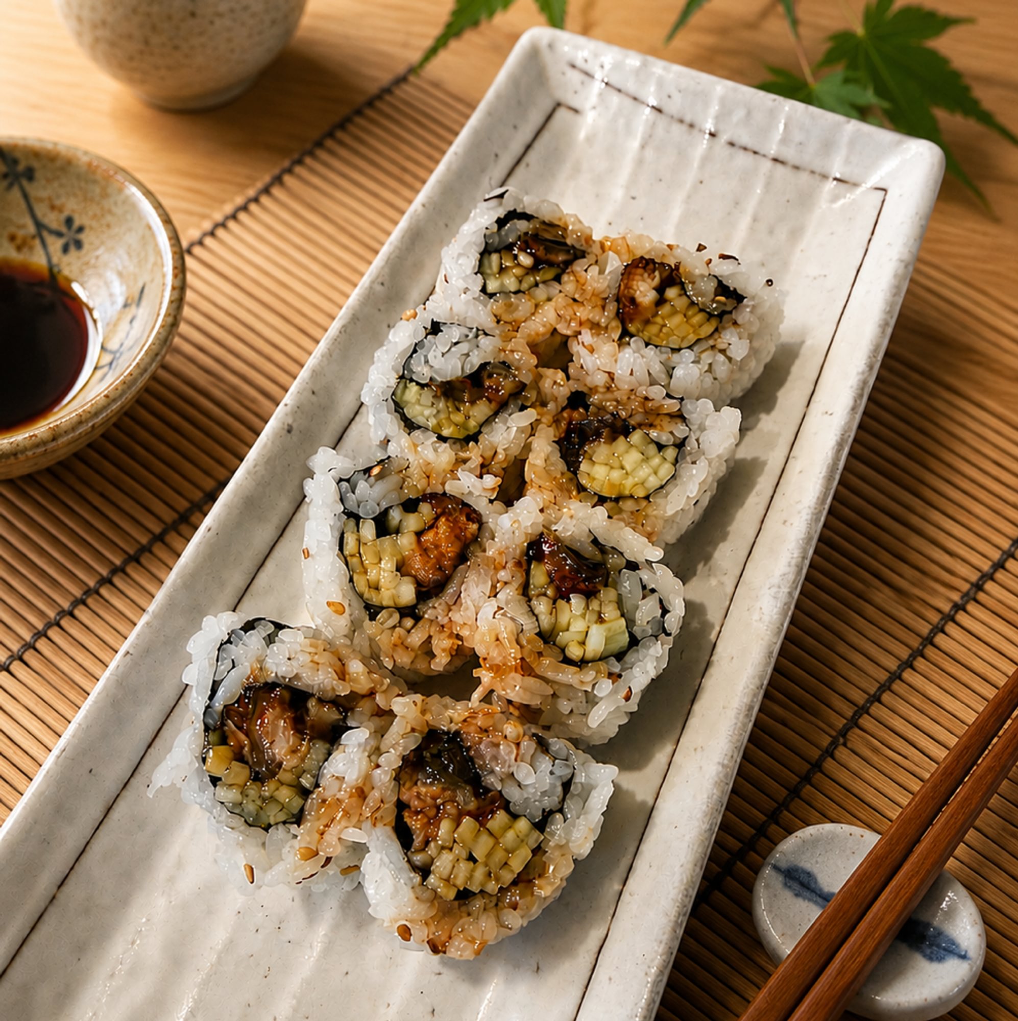 Eel rolls