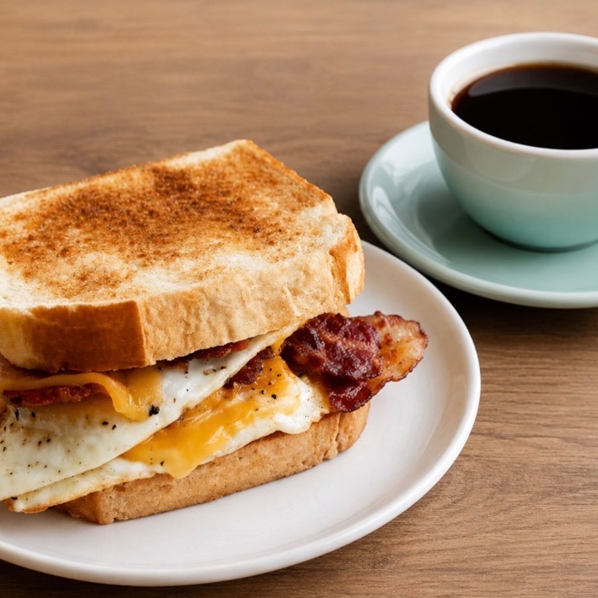 Breakfast Sandwich + Hot Coffee
