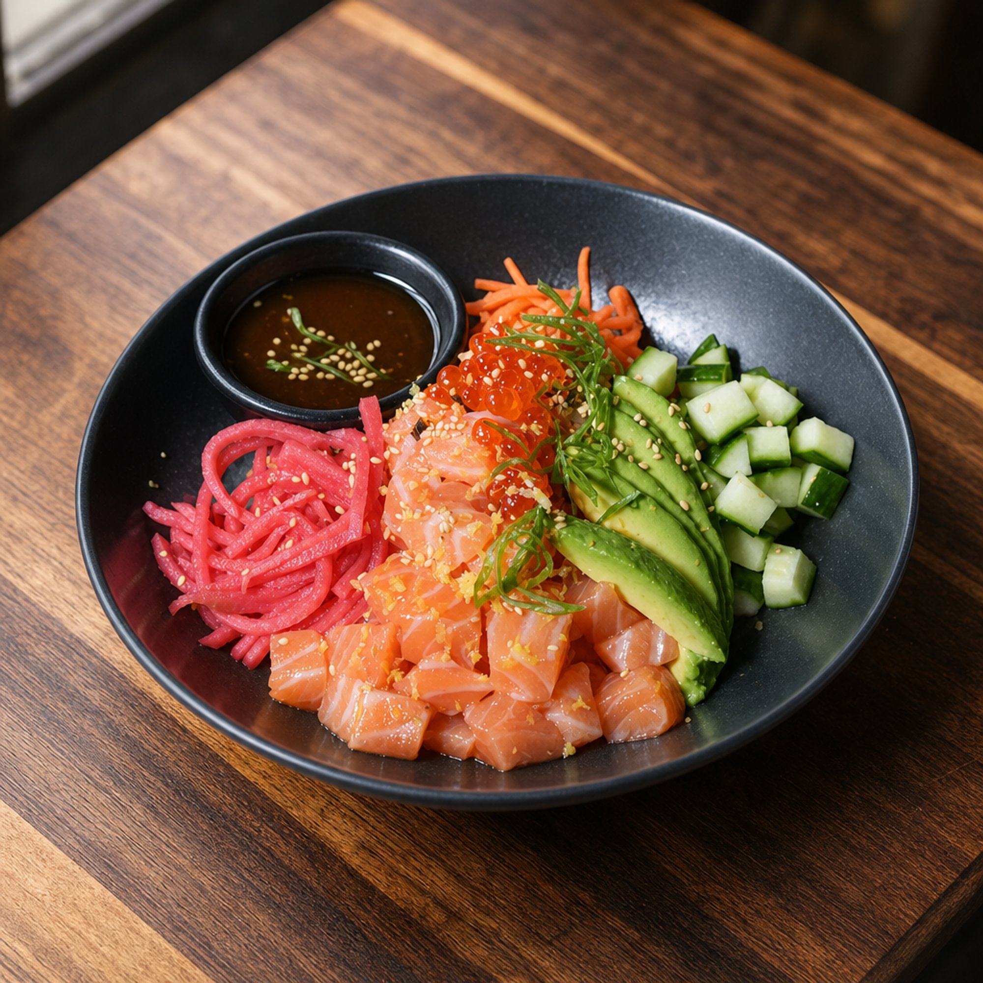 Poke: salmon bowl