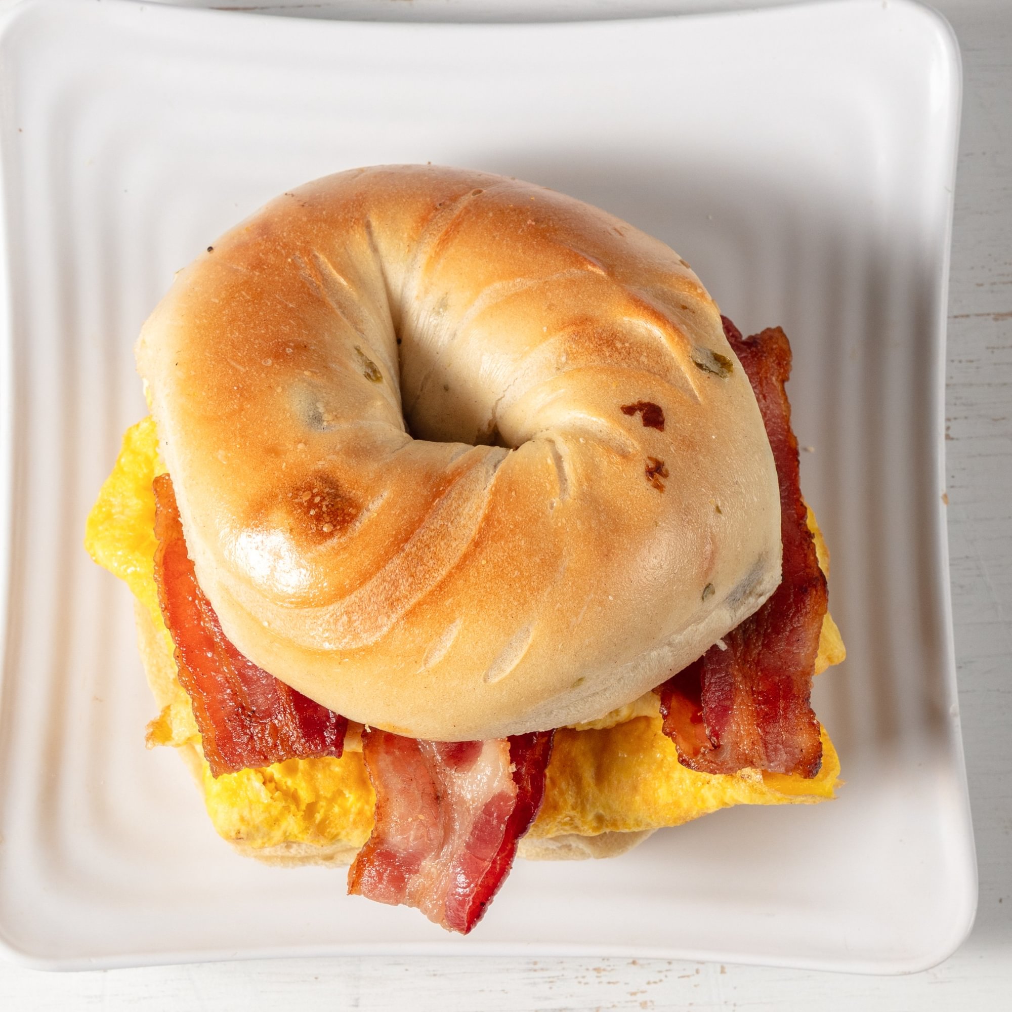Egg Sandwich with Sausage, Bacon or Ham with Cheese