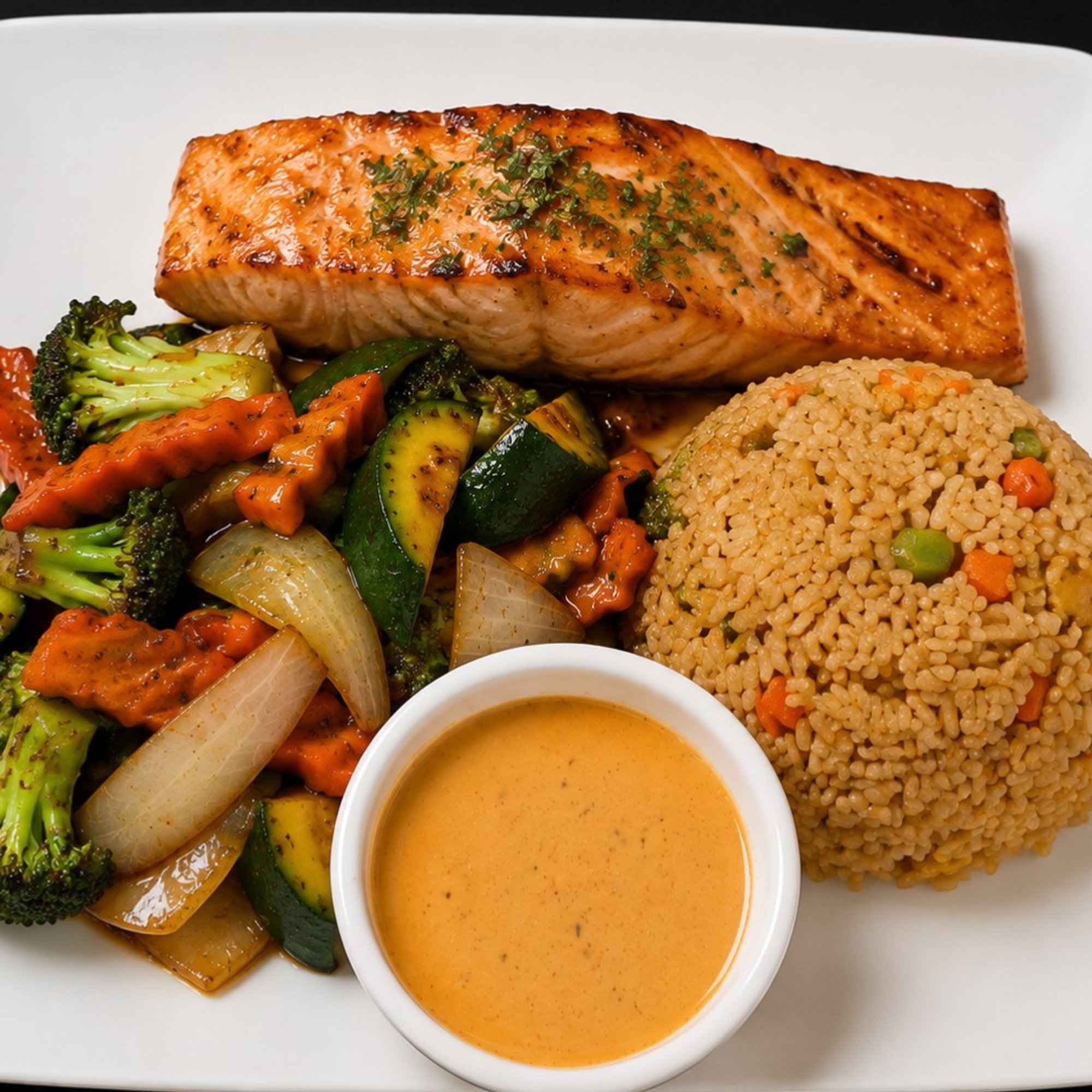 L.Hibachi Salmon