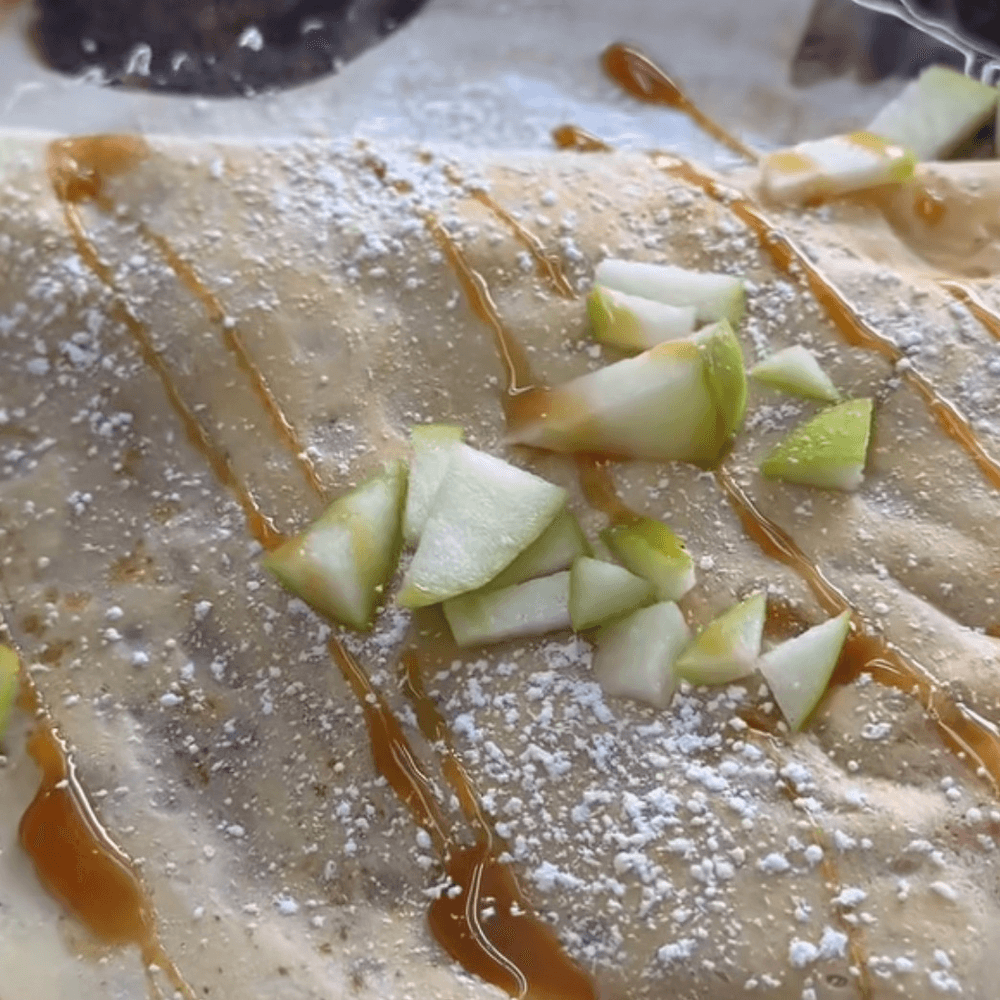 Caramel and Apple Crepe