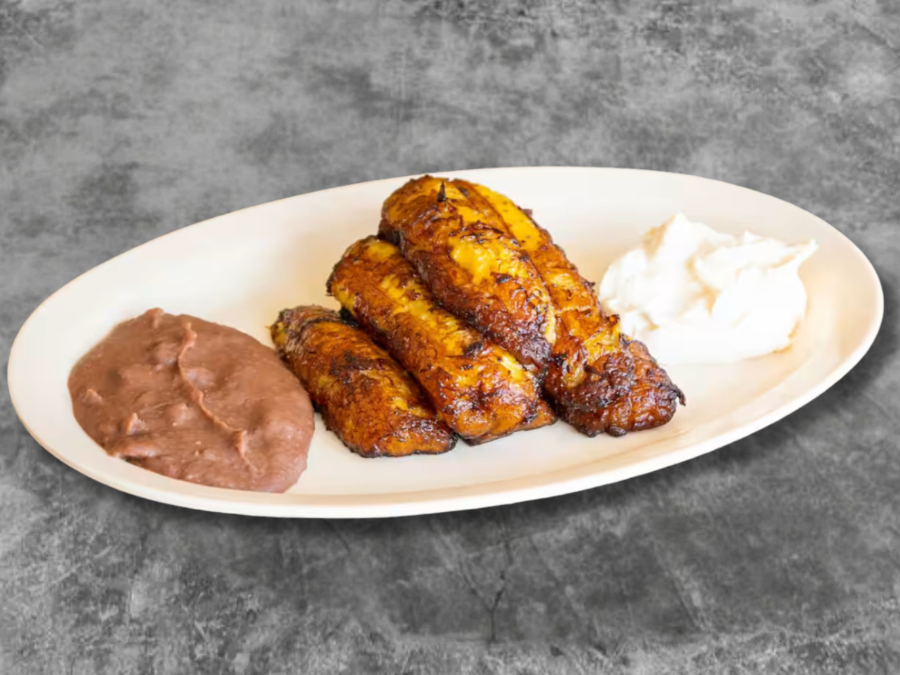 Platanos Fritos Con Todo